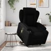 vidaXL Fauteuil inclinable de massage noir similicuir