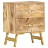 vidaXL Table de chevet 40x30x50 cm Bois de manguier massif