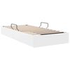 vidaXL Lit de Rangement avec matelas Blanc pur 100 x 190 cm Faux cuir