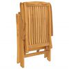 vidaXL Chaises de jardin inclinables lot de 4 bois massif de teck