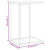 vidaXL Table d'appoint Noir 40x30x59 cm Bois d'ing&eacute;nierie
