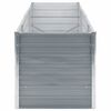 vidaXL Lit surélevé de jardin Acier galvanisé 240x80x77 cm Gris