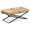 vidaXL Table basse Bois de manguier massif 110x55x42 cm