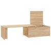 vidaXL Table basse Chêne sonoma 150x50x35 cm Bois d’ingénierie