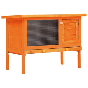 vidaXL Clapier d'extérieur Enclos pour petits animaux 1 niveau Bois