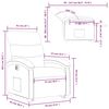 vidaXL Fauteuil inclinable &eacute;lectrique gris similicuir