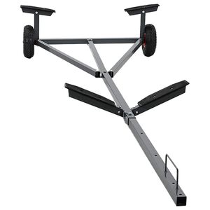 vidaXL Remorque de bateau Argent&eacute; 302 x 107 x 42 cm Acier