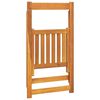 vidaXL Chaises pliables de jardin lot de 4 Bois d'acacia massif