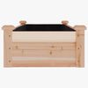 vidaXL Lit sur&eacute;lev&eacute; de jardin doublure 120x45x25 cm bois massif sapin
