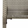 vidaXL Ensemble de bar de jardin 3 pcs sans coussins gris poly rotin