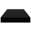 vidaXL &Eacute;tag&egrave;re murale flottante 4 pcs Noir brillant 50x23x3,8 cm MDF