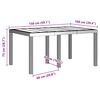 vidaXL Table de Jardin Marron 150 x 100 x 73 cm polyrotin