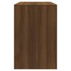 vidaXL Ensemble &agrave; manger 3 pcs Ch&ecirc;ne marron Bois d'ing&eacute;nierie