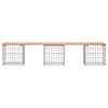 vidaXL Banc de jardin design gabion 203x44x42cm bois massif de douglas