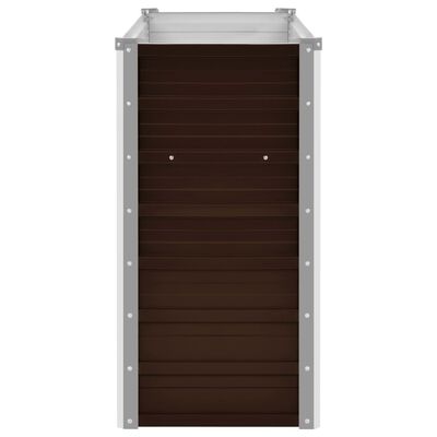 vidaXL Lit surélevé de jardin Marron 100x40x77 cm Acier galvanisé