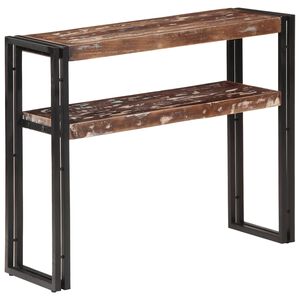 vidaXL Table console 90x30x75 cm Bois de r&eacute;cup&eacute;ration massif