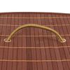 vidaXL Panier &agrave; linge d'angle Bambou Marron 60 L