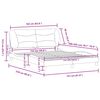 vidaXL Cadre de lit sans matelas Hvar gris fonc&eacute; 152x203 cm tissu