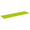 vidaXL Chaises longues lot de 2 et coussin vert vif Bois teck solide