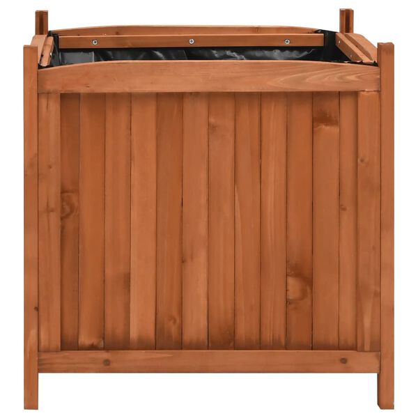 vidaXL Jardinières surélevées 2 pcs 50x50x50 cm Bois de sapin