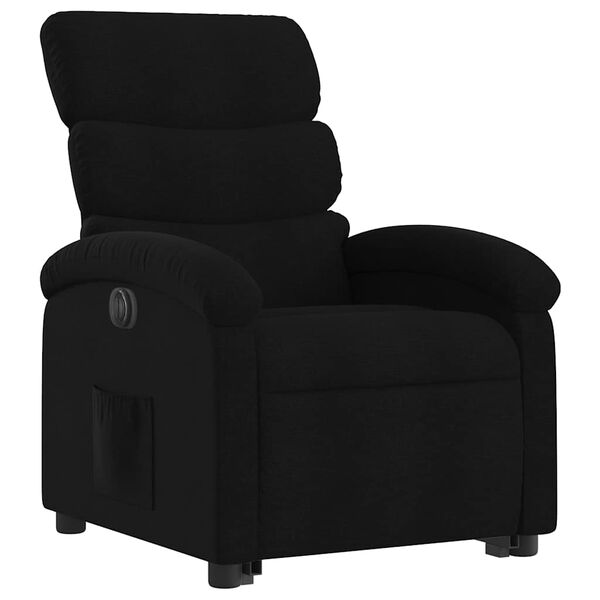 vidaXL Fauteuil inclinable &eacute;lectrique noir tissu