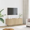 vidaXL Meuble TV Ch&ecirc;ne sonoma 100x35x40 cm Bois d'ing&eacute;nierie