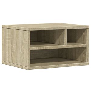 vidaXL Support d'imprimante ch&ecirc;ne sonoma 40x32x22,5 cm bois ing&eacute;nierie