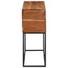 vidaXL Table console 110x30x75 cm bois massif d'acacia et fer