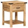 vidaXL Table de chevet 40x40x50 cm bois de manguier massif