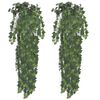 vidaXL Plantes artificielles 2 pcs Lierre Vert 90 cm