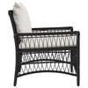 vidaXL Chaise de jardin Noir 60 x 70 x 78cm polyrotin