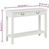 vidaXL Table console Blanc 110x35x80 cm Bois