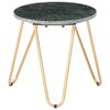 vidaXL Table basse Vert 40x40x40 cm Pierre véritable et texture marbre