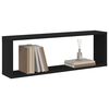 vidaXL &Eacute;tag&egrave;res cube murales 4 pcs Noir 80x15x26,5cm bois d'ing&eacute;nierie