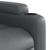 vidaXL Fauteuil inclinable gris similicuir