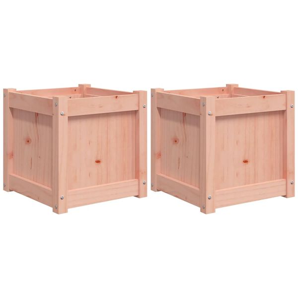 vidaXL Jardini&egrave;res 2 pcs bois massif douglas
