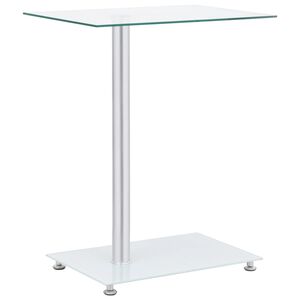 vidaXL Table d'appoint en forme U Transparent 45x30x58 cm Verre trempé