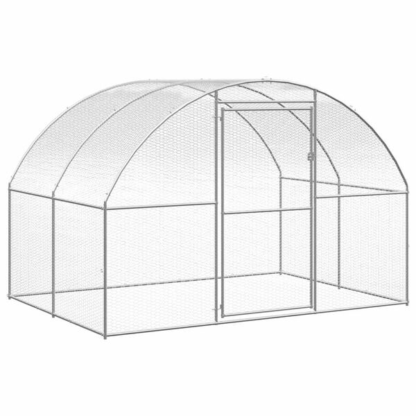 vidaXL Poulailler d'ext&eacute;rieur 3x2x2 m Acier galvanis&eacute;