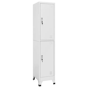 vidaXL Armoire &agrave; casier avec 2 compartiments 38x45x180 cm