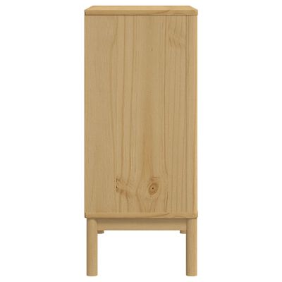 vidaXL Commode FLORO cire marron bois de pin massif