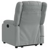 vidaXL Fauteuil inclinable de massage électrique gris clair tissu