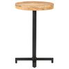 vidaXL Table de bistro Ronde &Oslash;50x75 cm Bois de manguier brut
