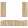 vidaXL Ensemble de meubles TV 4 pcs Ch&ecirc;ne sonoma Bois d'ing&eacute;nierie