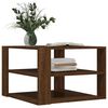 vidaXL Table basse ch&ecirc;ne marron 58x58x40 cm bois d'ing&eacute;nierie