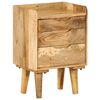 vidaXL Table de chevet Bois de manguier massif 40 x 30 x 59,5 cm