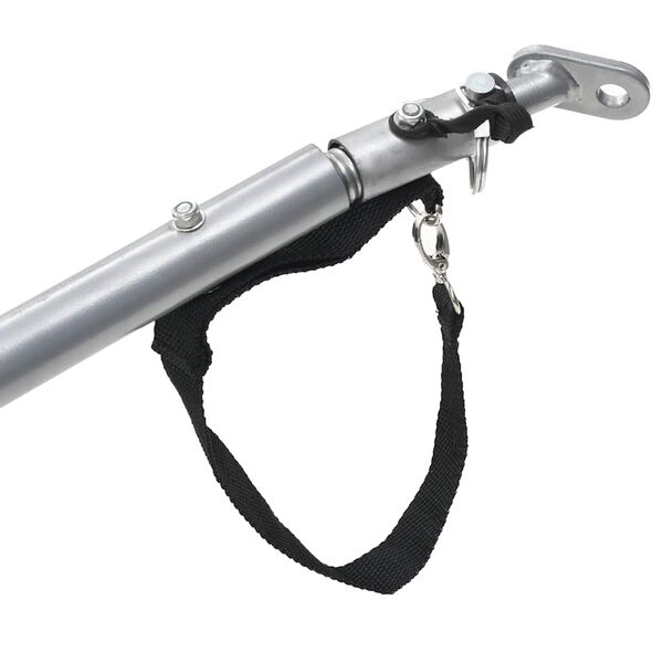 vidaXL Remorque de v&eacute;lo noir et jaune 65 kg