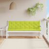 vidaXL Coussin de banc de jardin vert vif 200x(50+50)x7cm tissu oxford