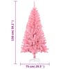 vidaXL Sapin de No&euml;l artificiel avec support rose 150 cm PVC