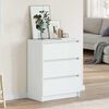 vidaXL Buffet Blanc 60x35x76 cm Bois d'ing&eacute;nierie