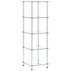 vidaXL &Eacute;tag&egrave;re 5 niveaux Transparent 40x40x130 cm Verre tremp&eacute;